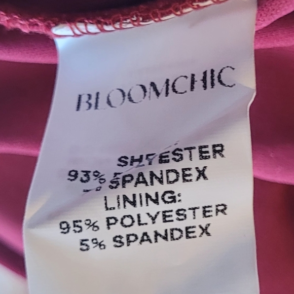 Bloomchic Women's Red Drape Top - Picture 3 of 3